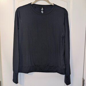 New Lukka Lux Long Sleeve Active Top, Dark Navy, Med